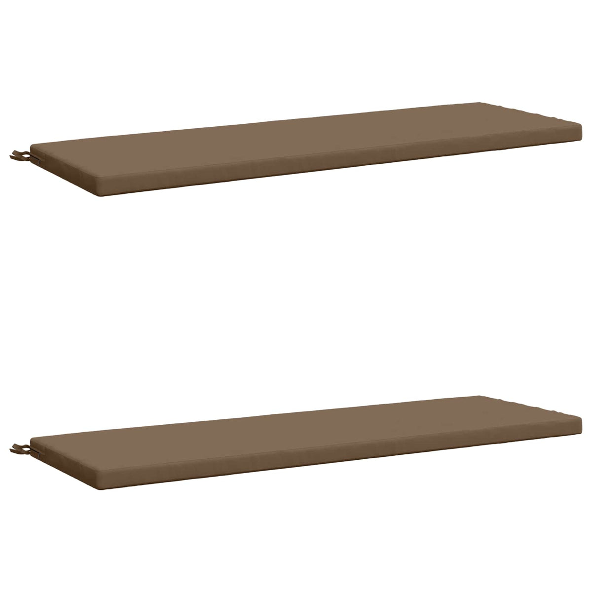 2-delige Bankkussens SOEST 2 st 100% Polyester Taupe