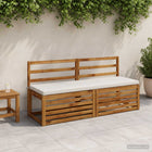 Bankkussen SOEST 100% Polyester Wit 140 x 50 x 5 cm