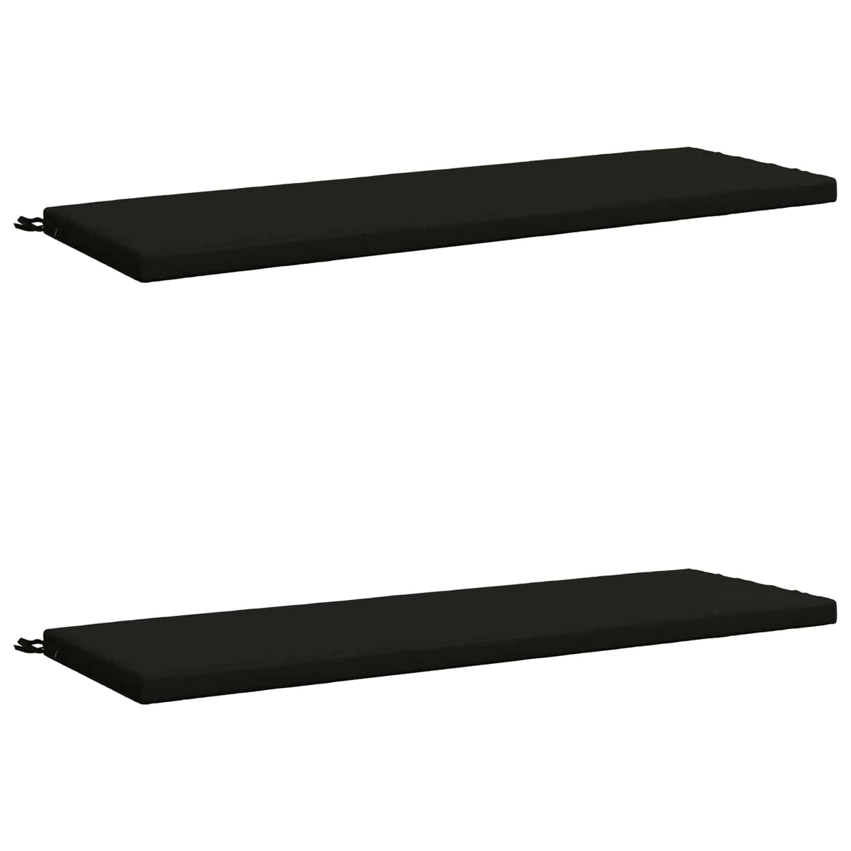 2-delige Bankkussens SOEST 2 st 100% Polyester Zwart