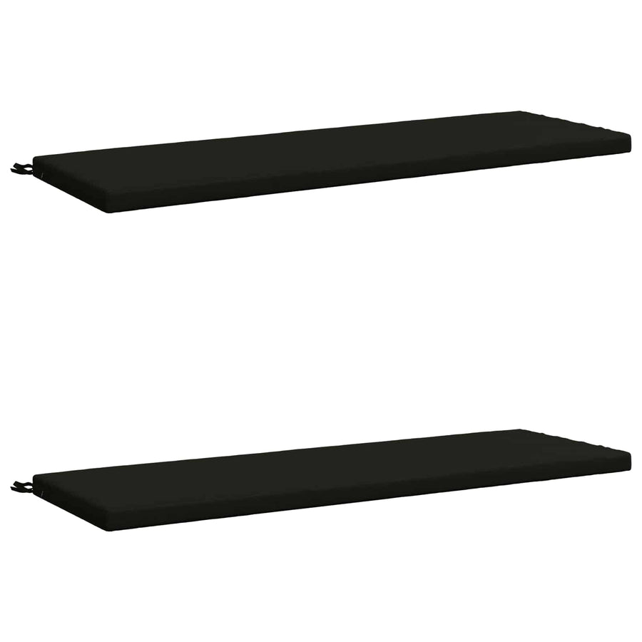 2-delige Bankkussens SOEST 2 st 100% Polyester Zwart