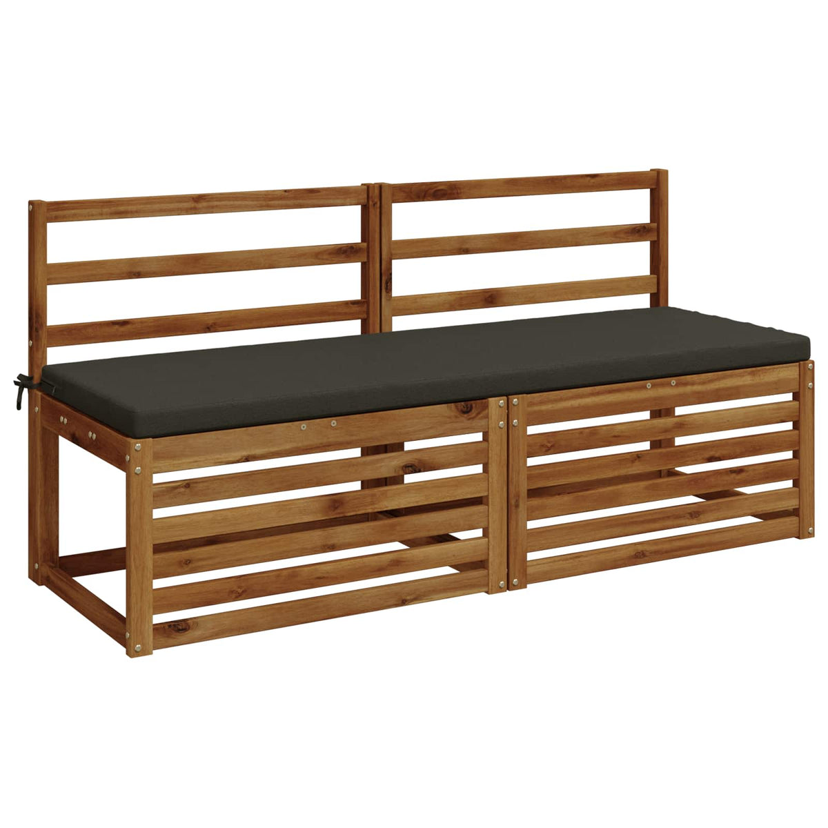 Bankkussen SOEST 100% Polyester Antraciet 140 x 50 x 5 cm