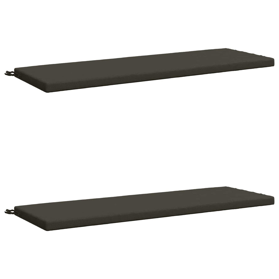 2-delige Bankkussens SOEST 2 st 100% Polyester Antraciet