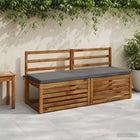 Bankkussen SOEST 100% Polyester Grijs 140 x 50 x 5 cm