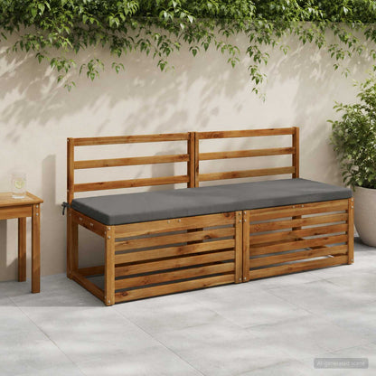 Bankkussen SOEST 100% Polyester Grijs 140 x 50 x 5 cm