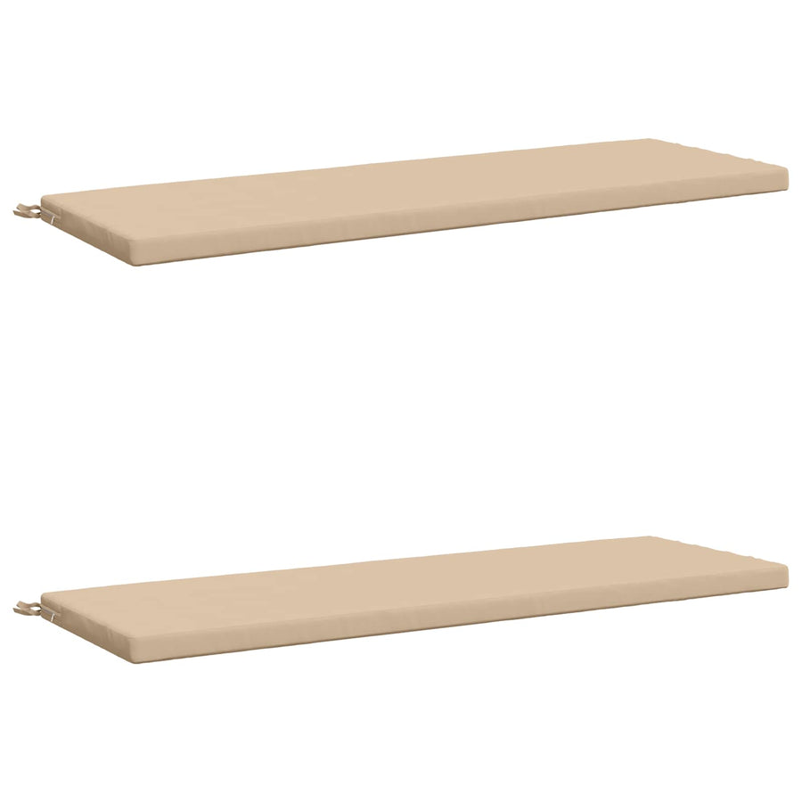 2-delige Bankkussens SOEST 2 st 100% Polyester Crèmekleurig