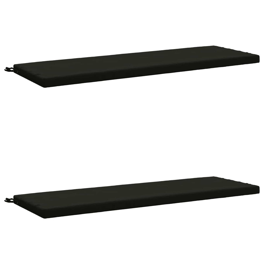 2-delige Bankkussens SOEST 2 st 100% Polyester Zwart