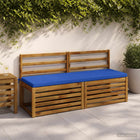 Bankkussens 2 st koninklijk blauw 100% polyester