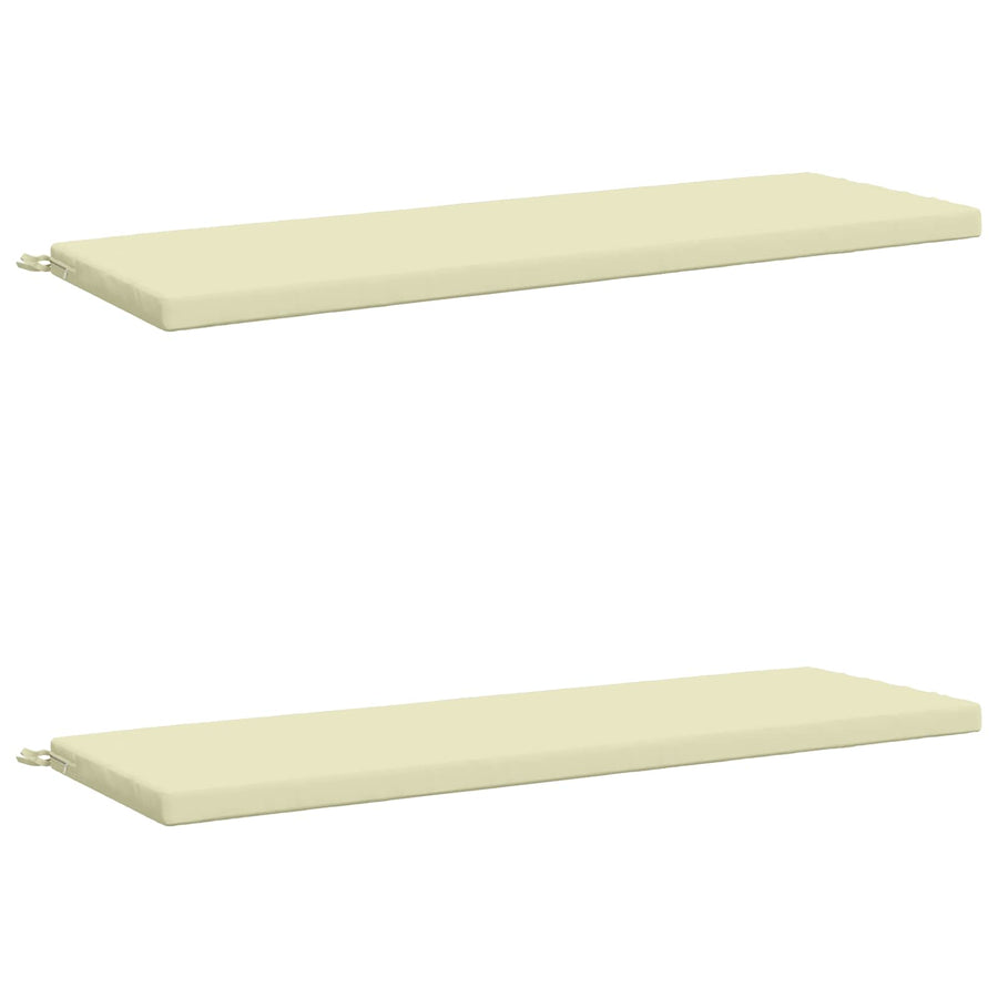 2-delige Bankkussens SOEST 2 st 100% Polyester Crèmekleurig