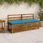 Bankkussen SOEST 100% Polyester Lichtblauw 140 x 50 x 5 cm