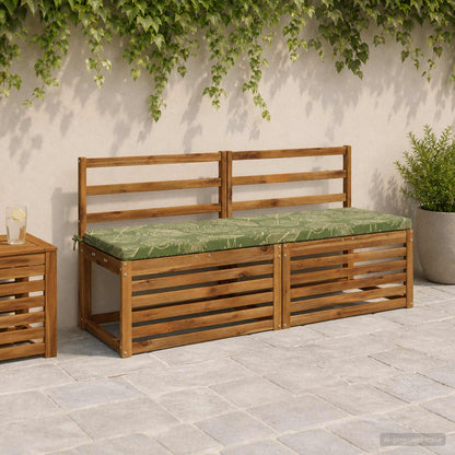 Bankkussen SOEST 100% Polyester Bladontwerp 140 x 50 x 5 cm