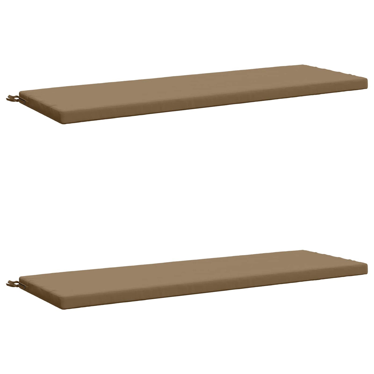 2-delige Bankkussens SOEST 2 st 100% Polyester Taupe