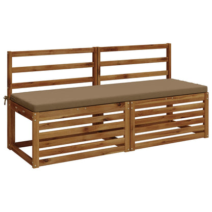 2-delige Bankkussens SOEST 2 st 100% Polyester Taupe