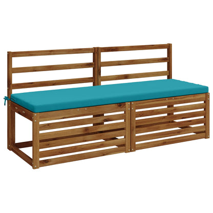 2-delige Bankkussens SOEST 2 st 100% Polyester Turquoise