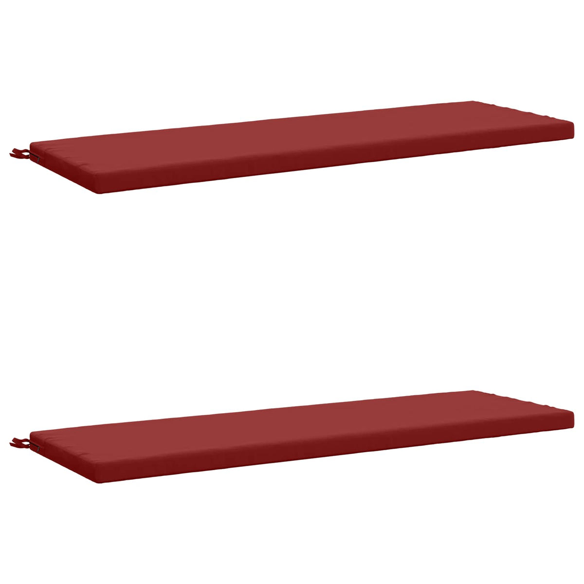 2-delige Bankkussens SOEST 2 st 100% Polyester Wijnrood