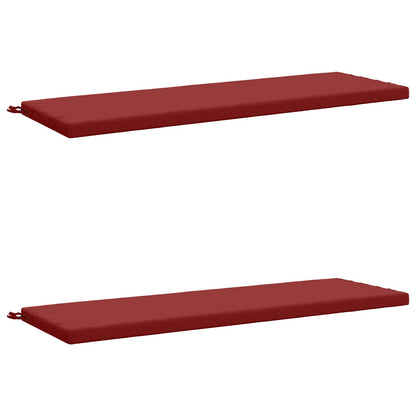 2-delige Bankkussens SOEST 2 st 100% Polyester Wijnrood