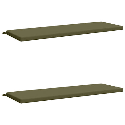 2-delige Bankkussens SOEST 2 st 100% Polyester Olijfgroen