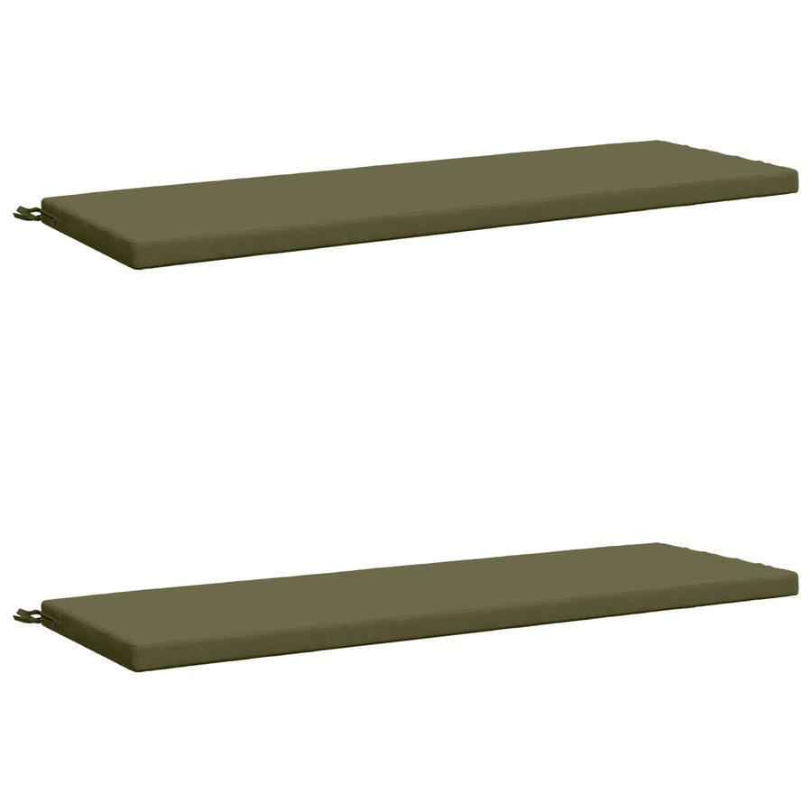 2-delige Bankkussens SOEST 2 st 100% Polyester Olijfgroen