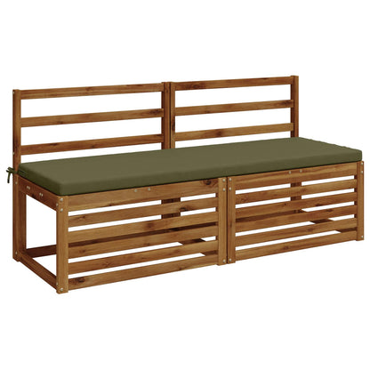 2-delige Bankkussens SOEST 2 st 100% Polyester Olijfgroen