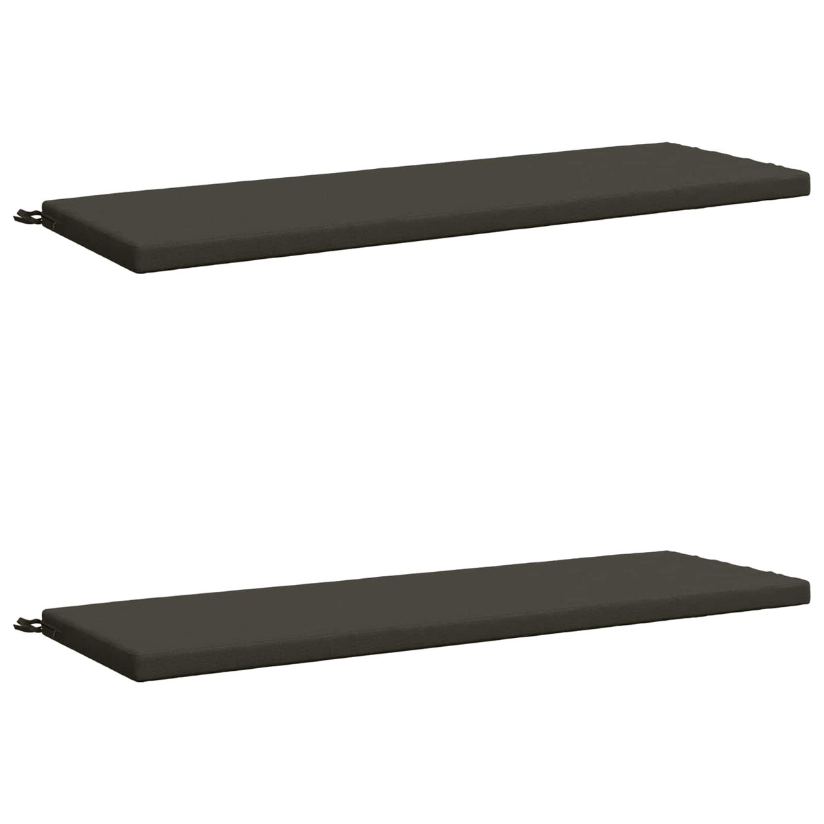 2-delige Bankkussens SOEST 2 st 100% Polyester Antraciet