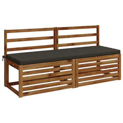 2-delige Bankkussens SOEST 2 st 100% Polyester Antraciet