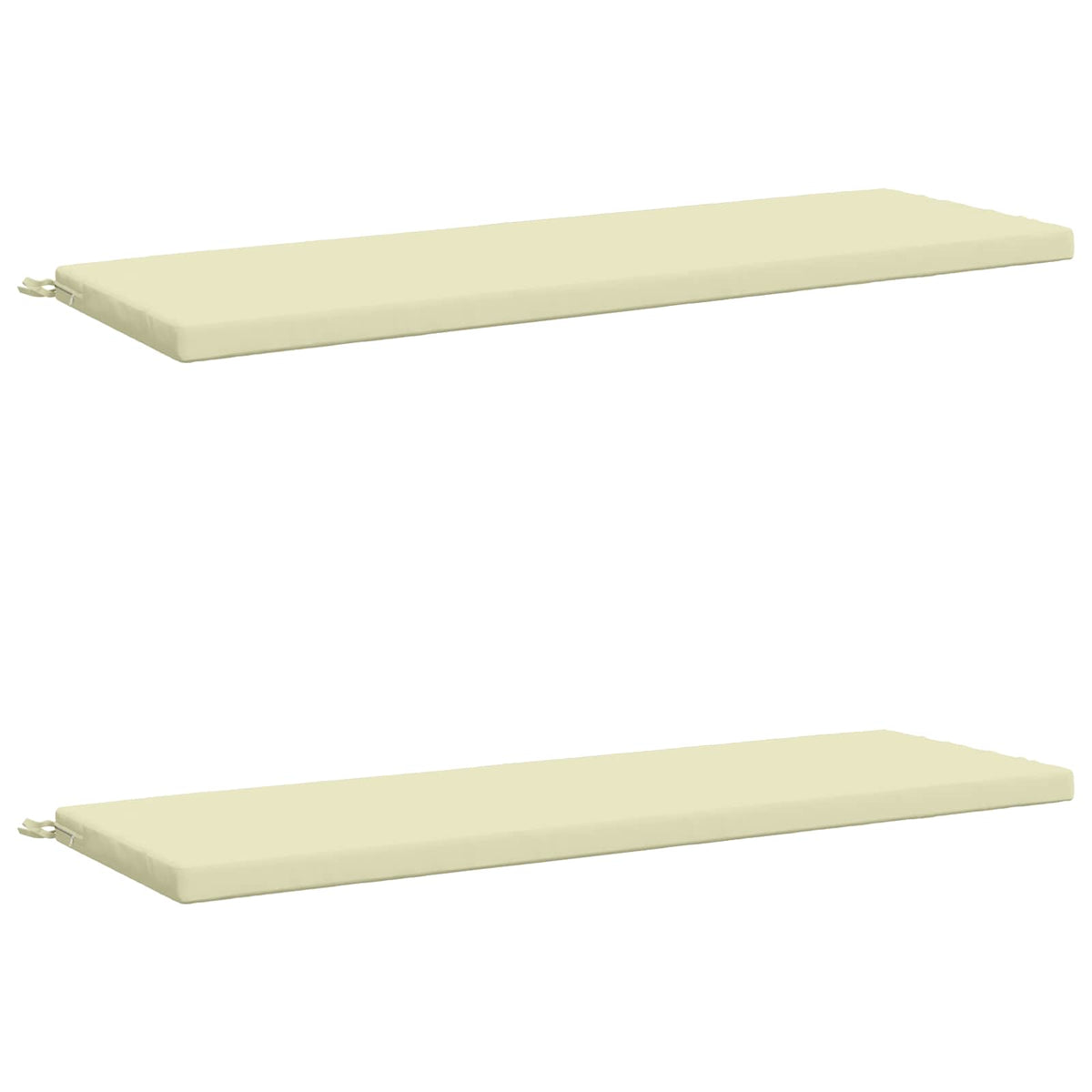 2-delige Bankkussens SOEST 2 st 100% Polyester Crèmekleurig