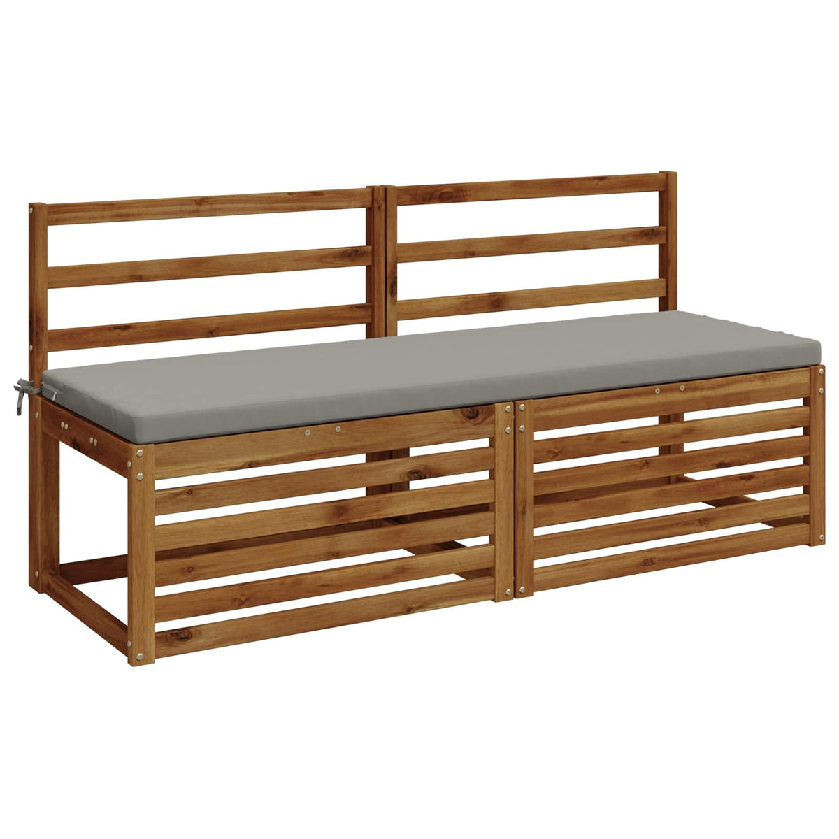 2-delige Bankkussens SOEST 2 st 100% Polyester Grijs