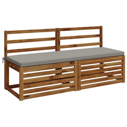 2-delige Bankkussens SOEST 2 st 100% Polyester Grijs