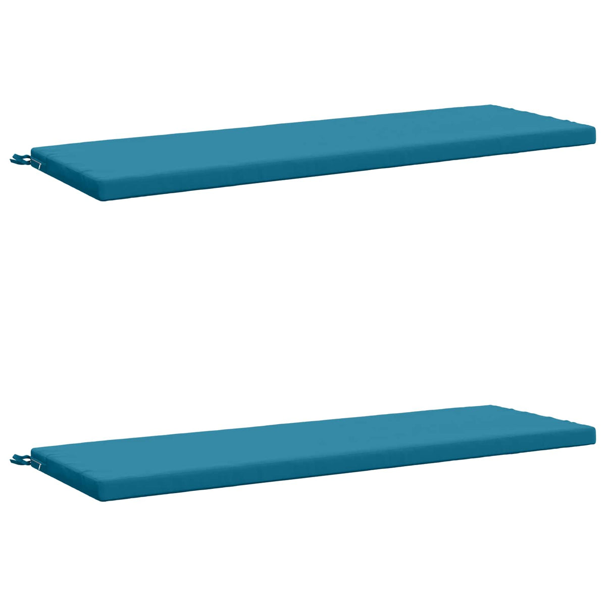 2-delige Bankkussens SOEST 2 st 100% Polyester Lichtblauw