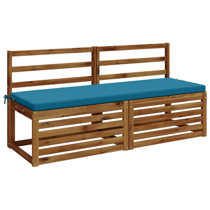 2-delige Bankkussens SOEST 2 st 100% Polyester Lichtblauw