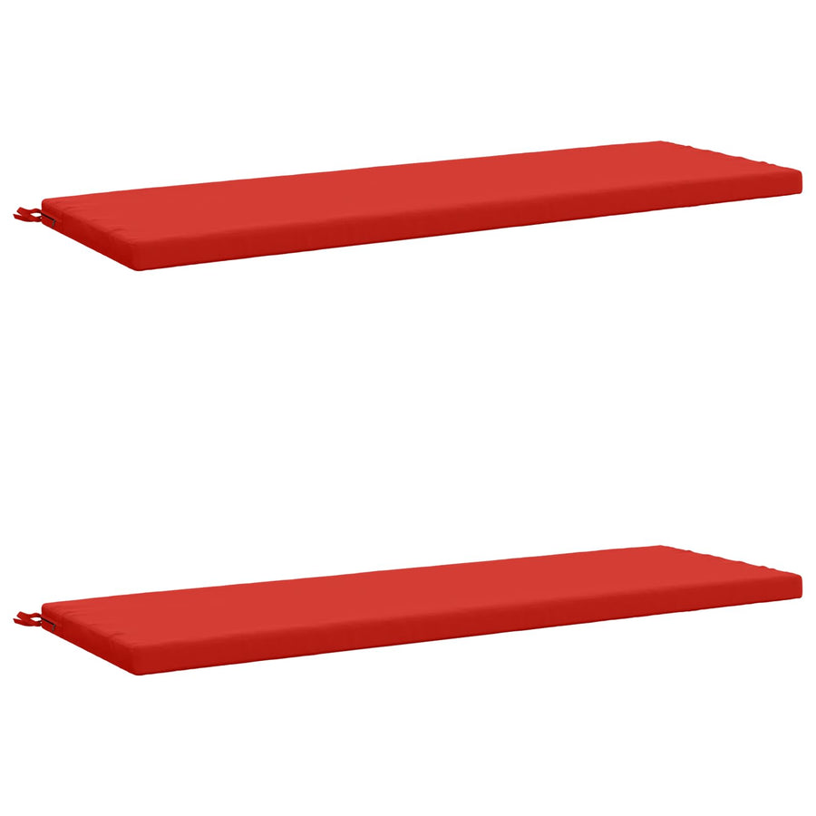 2-delige Bankkussens SOEST 2 st 100% Polyester Rood