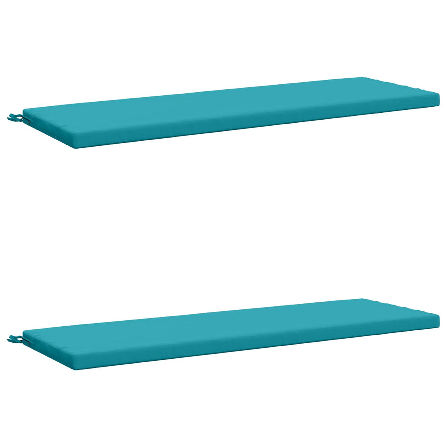 2-delige Bankkussens SOEST 2 st 100% Polyester Turquoise