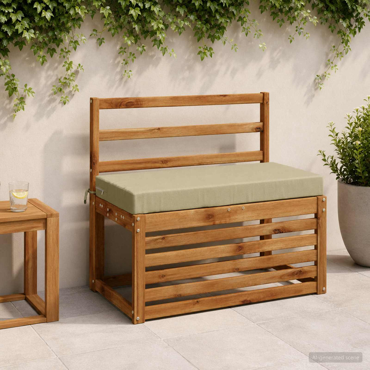 Bankkussen SOEST 100% Polyester Lichtgroen 80 x 40 x 8 cm