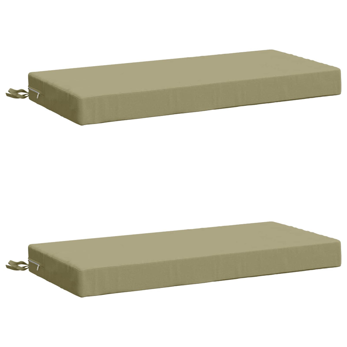2-delige Bankkussens SOEST 2 st 100% Polyester Lichtgroen