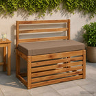 Bankkussens 2 stuks taupe 100% polyester