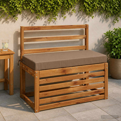 2-delige Bankkussens SOEST 2 st 100% Polyester Taupe