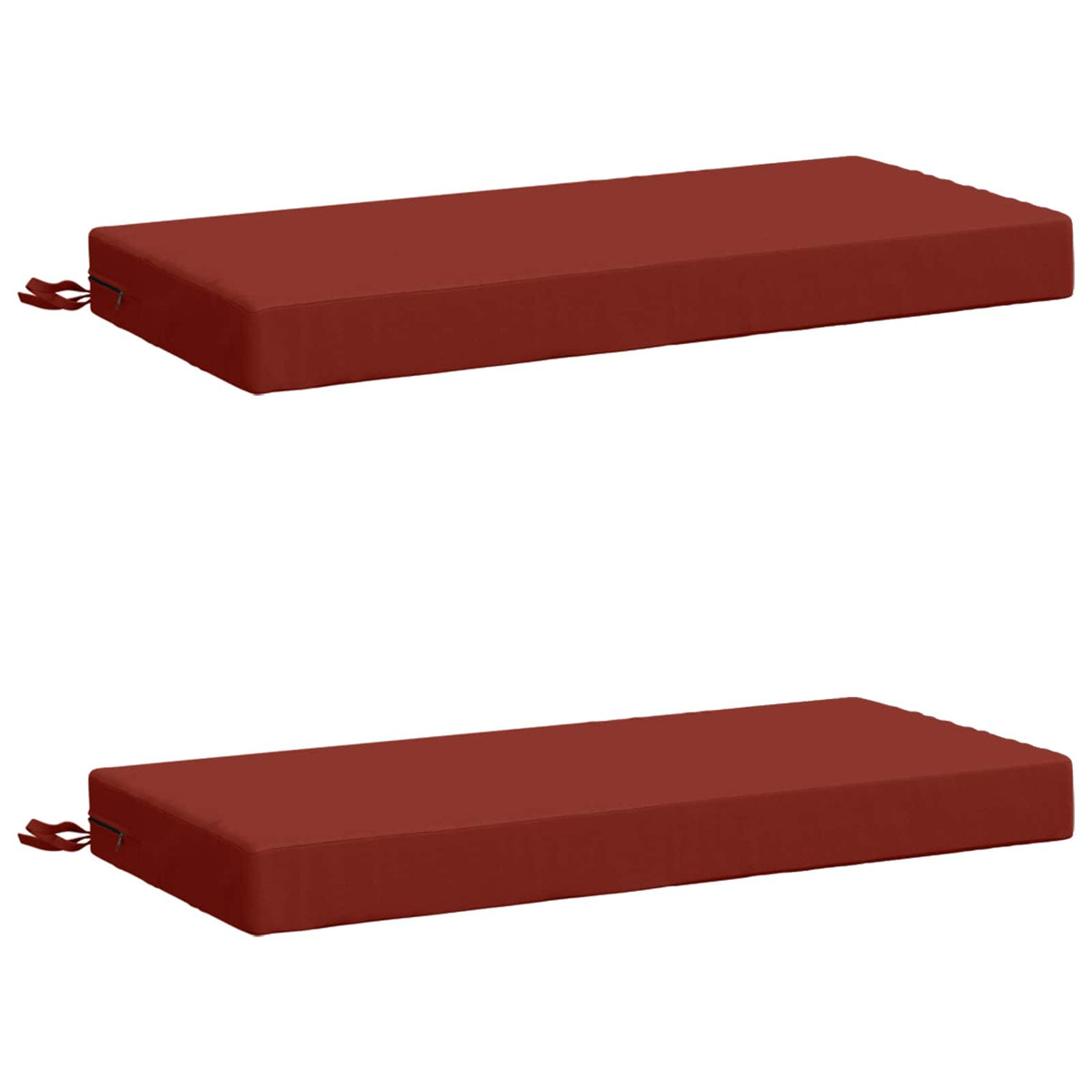 2-delige Bankkussens SOEST 2 st 100% Polyester Rood