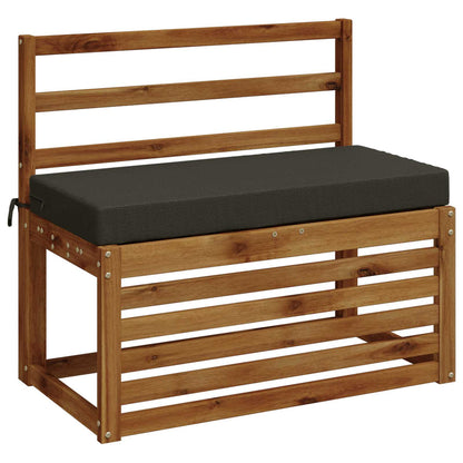 Bankkussen SOEST 100% Polyester Antraciet 60 x 40 x 8 cm