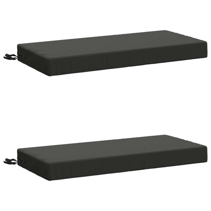 2-delige Bankkussens SOEST 2 st 100% Polyester Antraciet