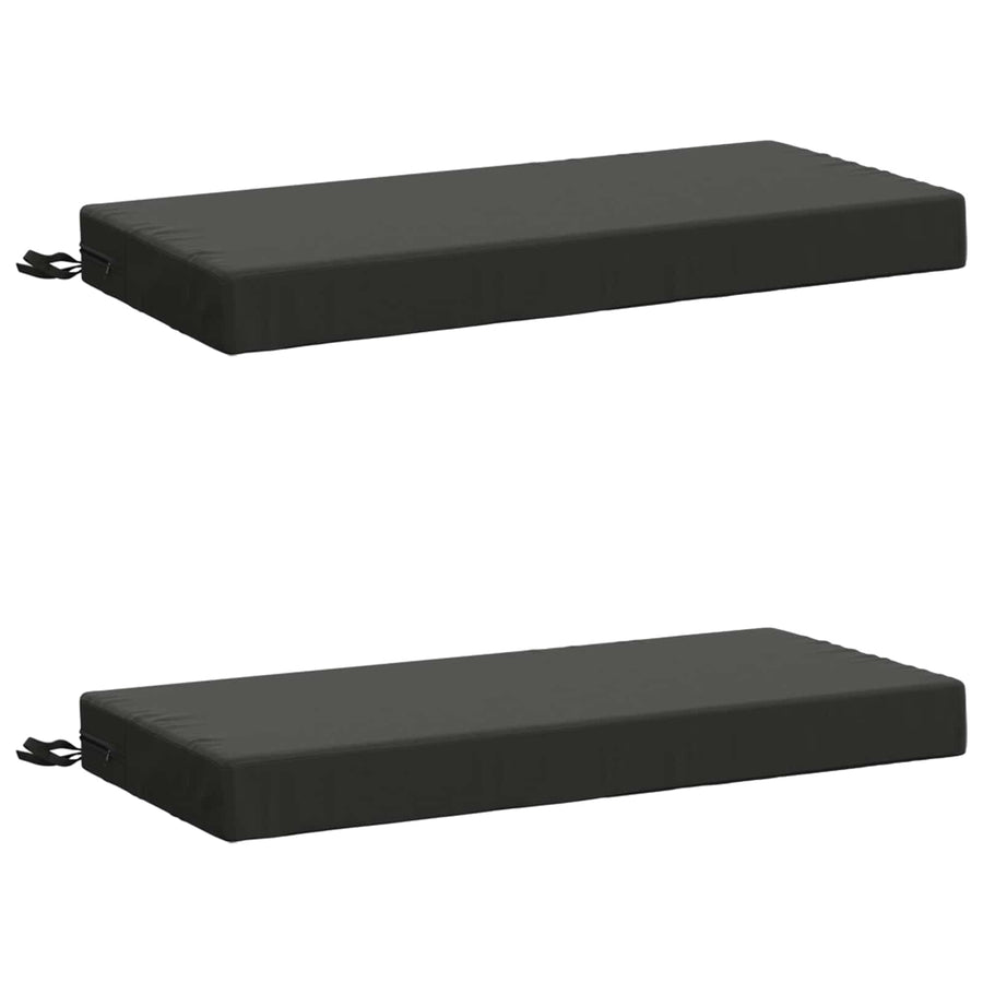 2-delige Bankkussens SOEST 2 st 100% Polyester Antraciet