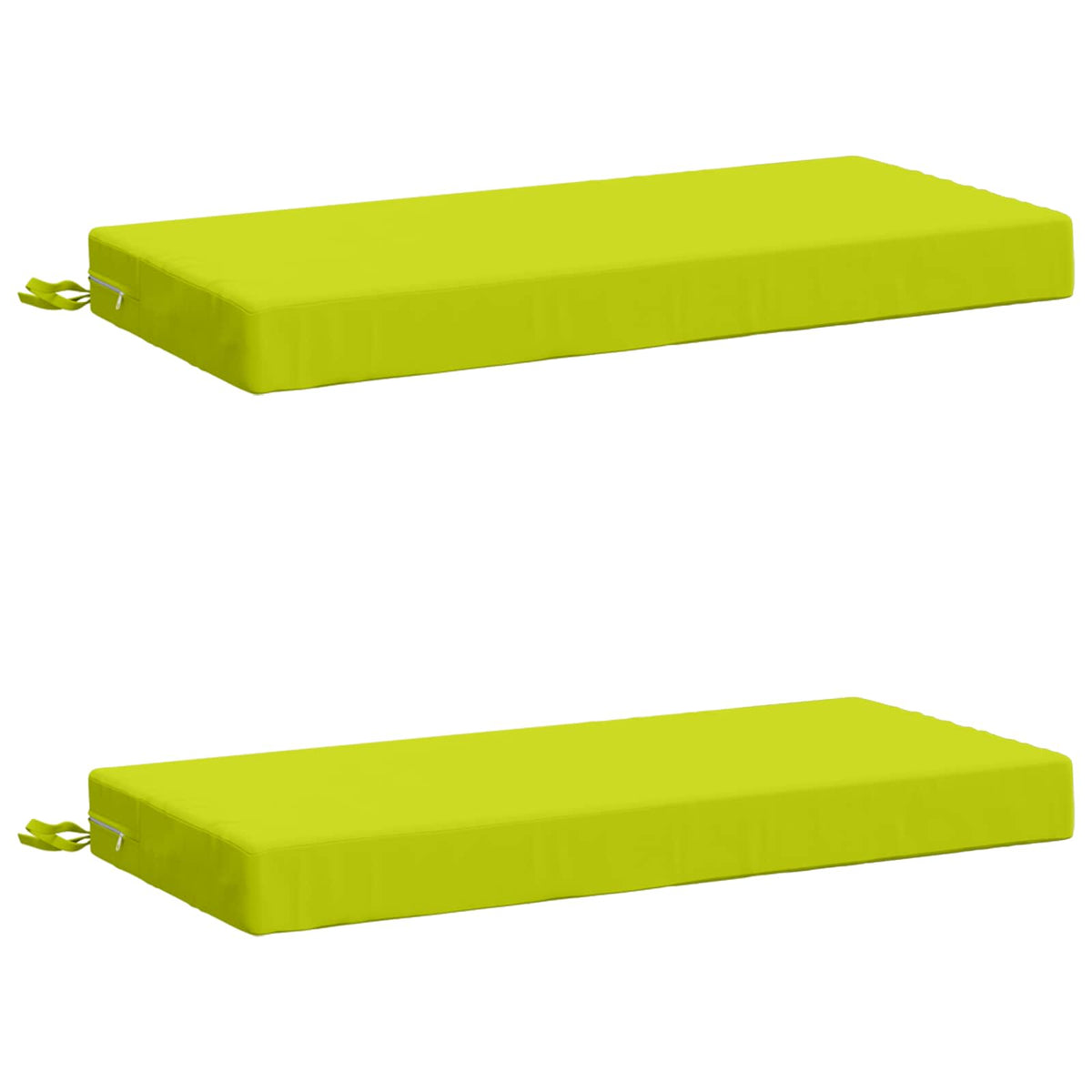 2-delige Bankkussens SOEST 2 st 100% Polyester Helder groen
