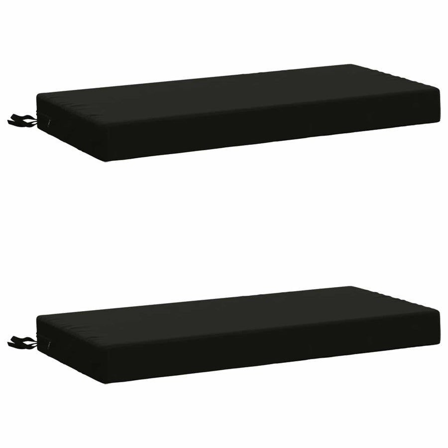 2-delige Bankkussens SOEST 2 st 100% Polyester Zwart