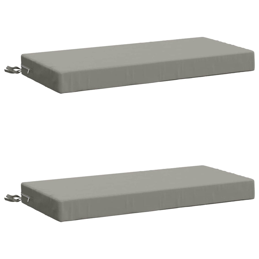 2-delige Bankkussens SOEST 2 st 100% Polyester Grijs