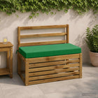 Bankkussens 2-delig groen 100% polyester