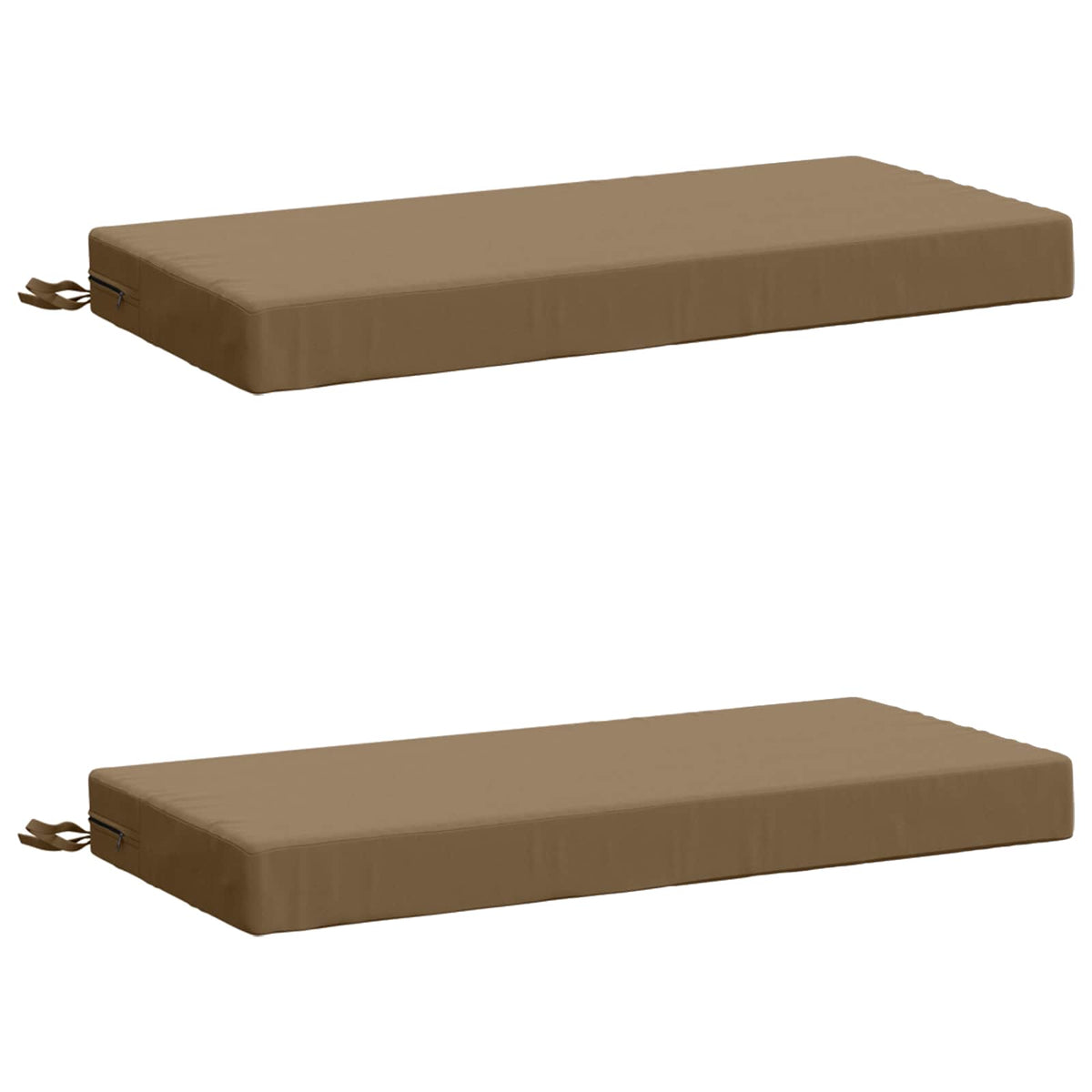 2-delige Bankkussens SOEST 2 st 100% Polyester Taupe