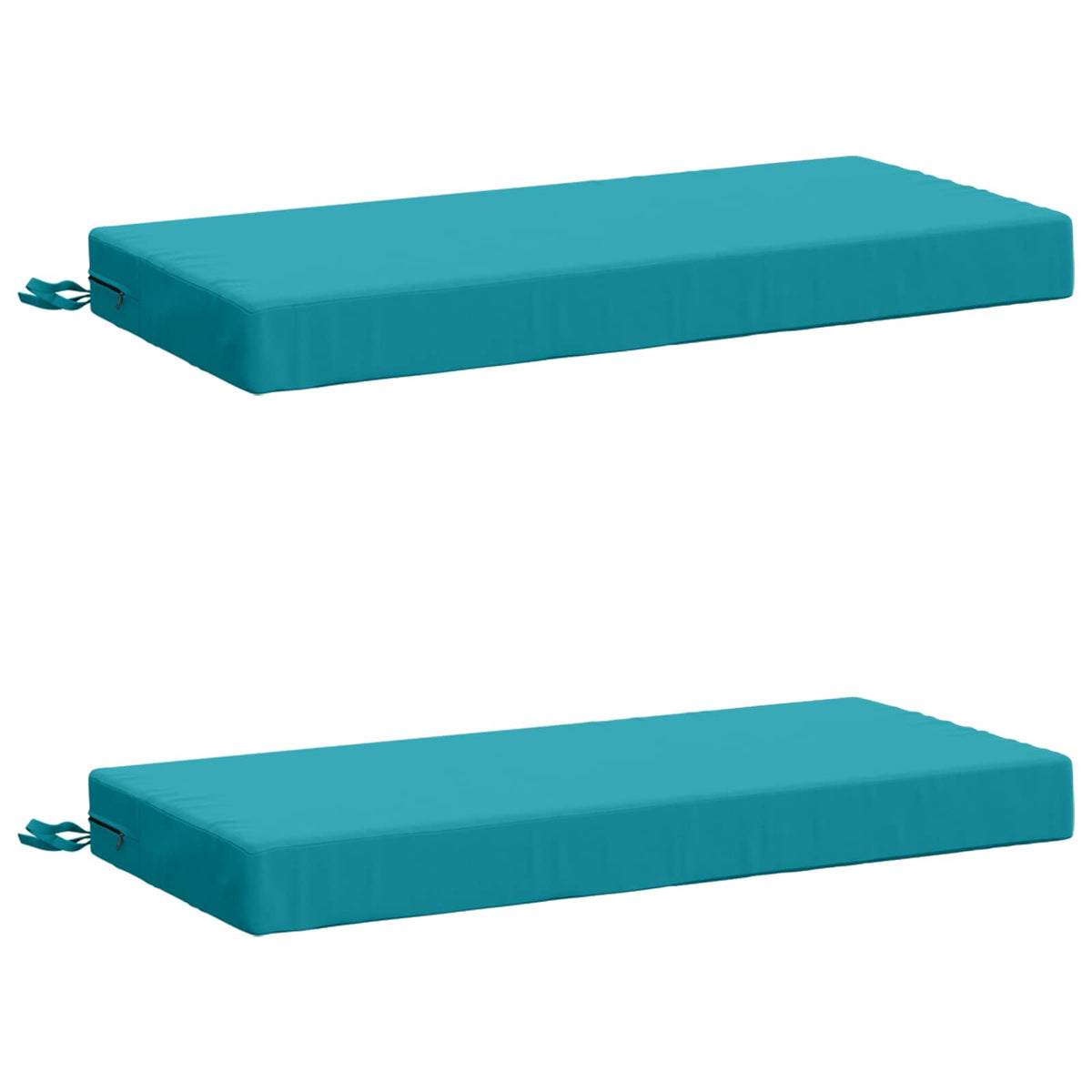 2-delige Bankkussens SOEST 2 st 100% Polyester Turquoise