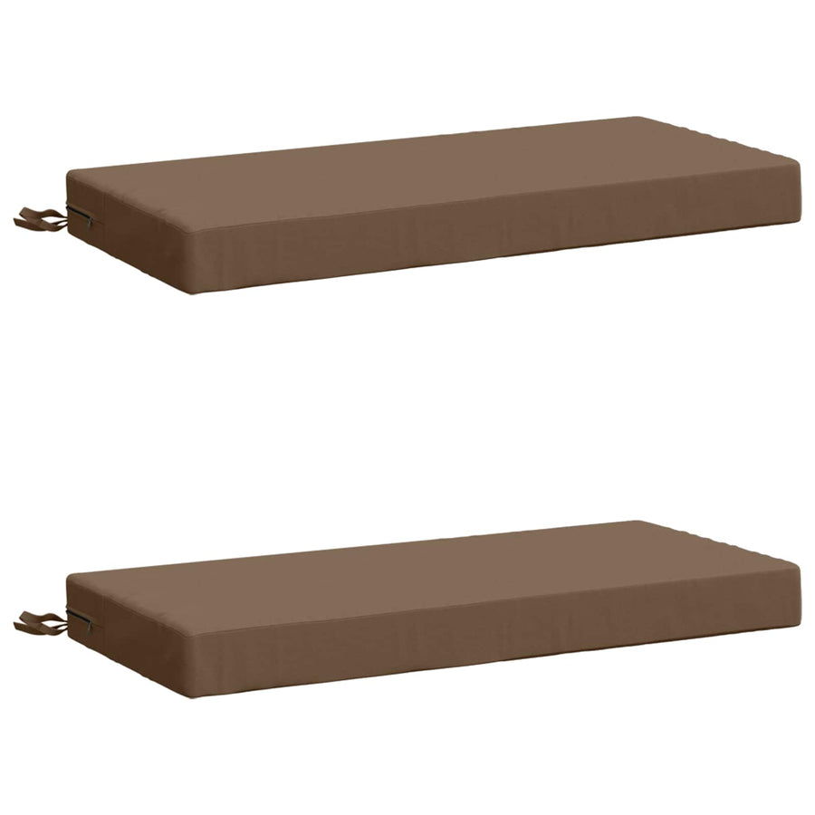 2-delige Bankkussens SOEST 2 st 100% Polyester Taupe