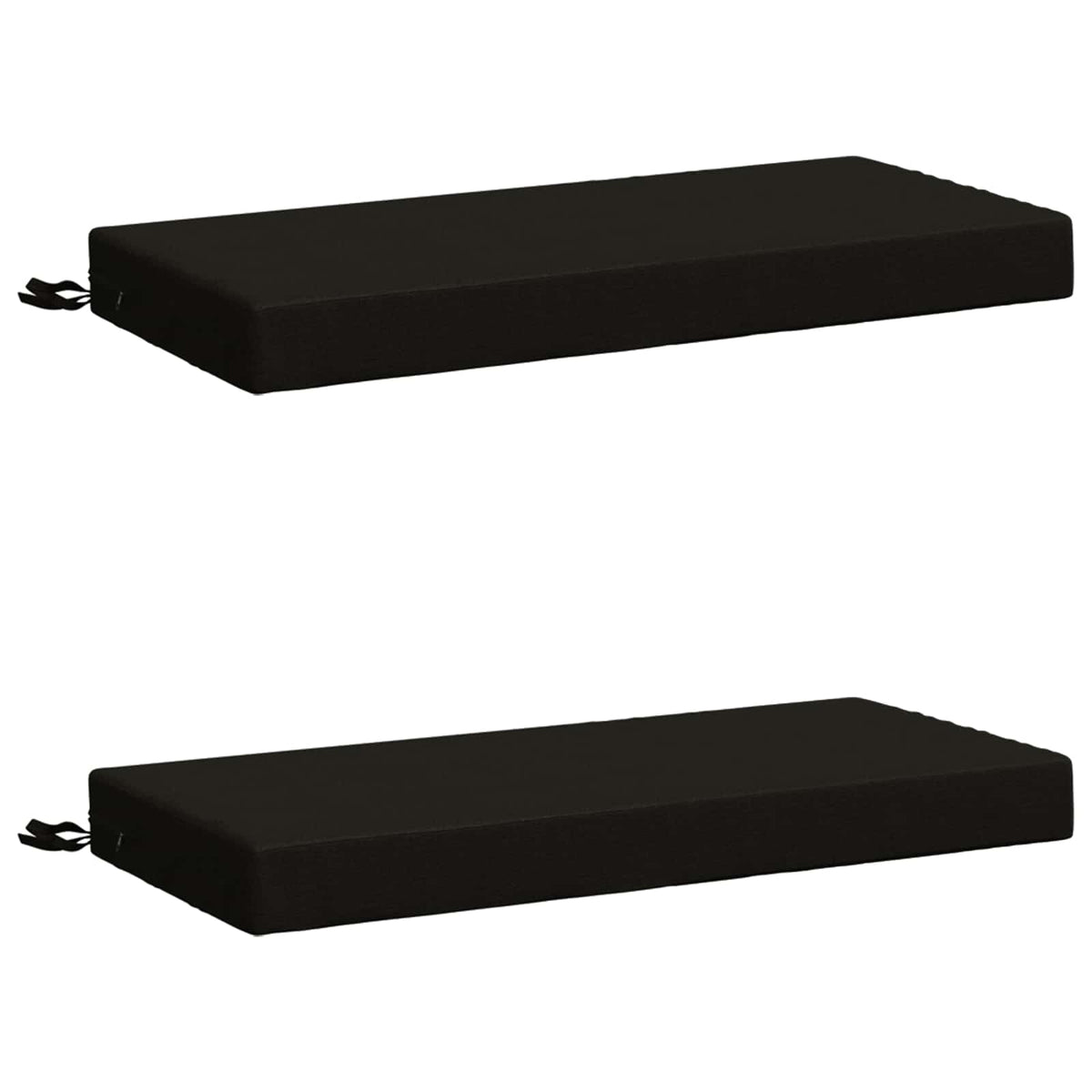 2-delige Bankkussens SOEST 2 st 100% Polyester Zwart
