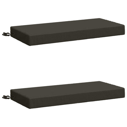 2-delige Bankkussens SOEST 2 st 100% Polyester Antraciet