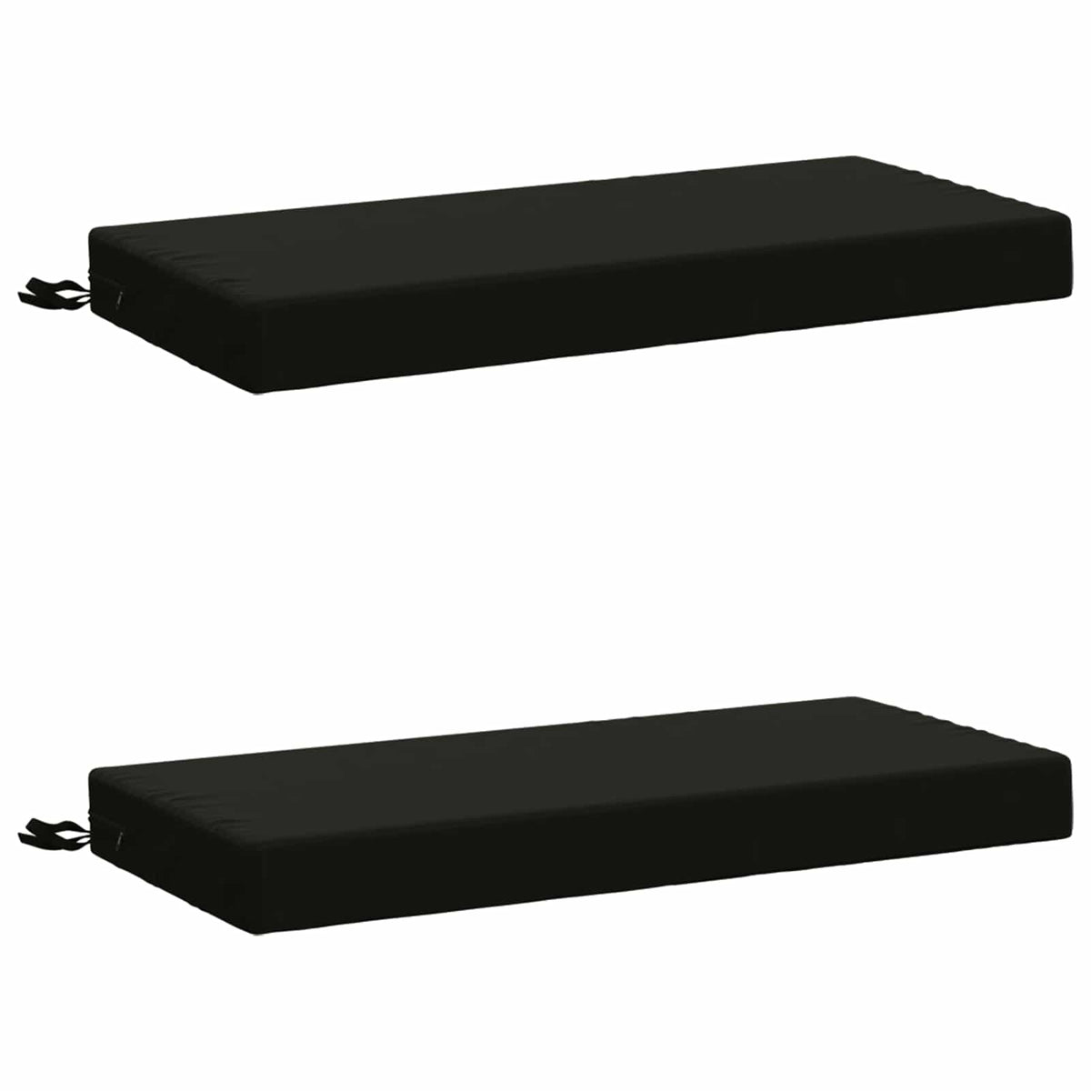 2-delige Bankkussens SOEST 2 st 100% Polyester Zwart