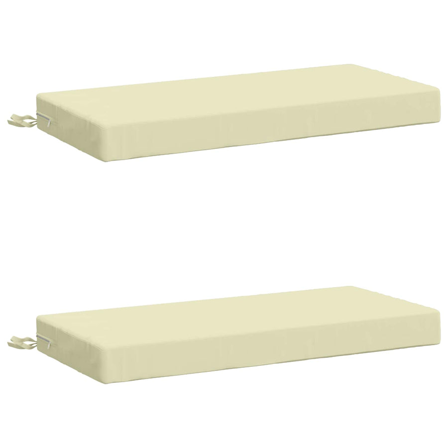 2-delige Bankkussens SOEST 2 st 100% Polyester Crèmekleurig